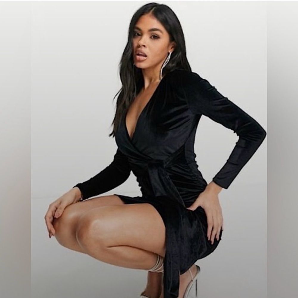 Zara Black Wrap Dress